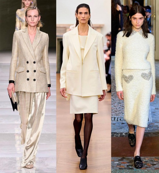 Красивые и модные образы в белом цвете оттенка Ivory Красивые и модные образы в белом цвете оттенка Ivory