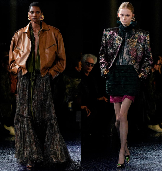 Тренд на образы с массивными плечами 2025