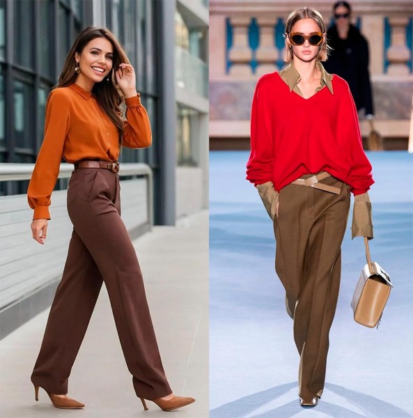 Коричневые оттенки одежды в тренде: женская мода 2025 Коричневые оттенки одежды в тренде: женская мода 2025