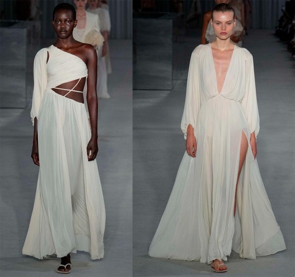 Модные белые платья: элегантные и нарядные модели