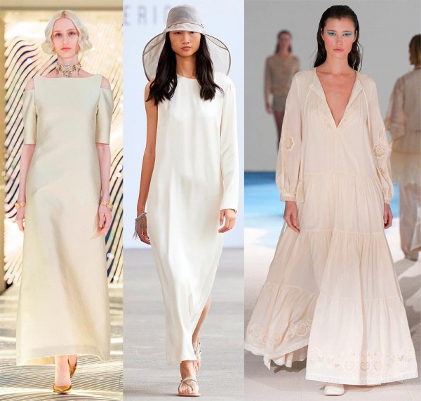 Модные белые платья: элегантные и нарядные модели