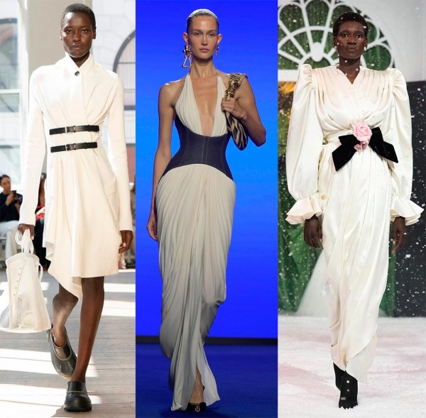 Модные белые платья: элегантные и нарядные модели