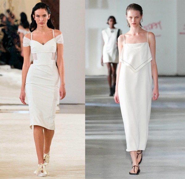 Модные белые платья: элегантные и нарядные модели