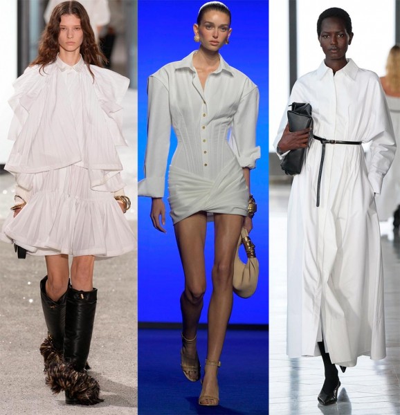 Модные белые платья: элегантные и нарядные модели