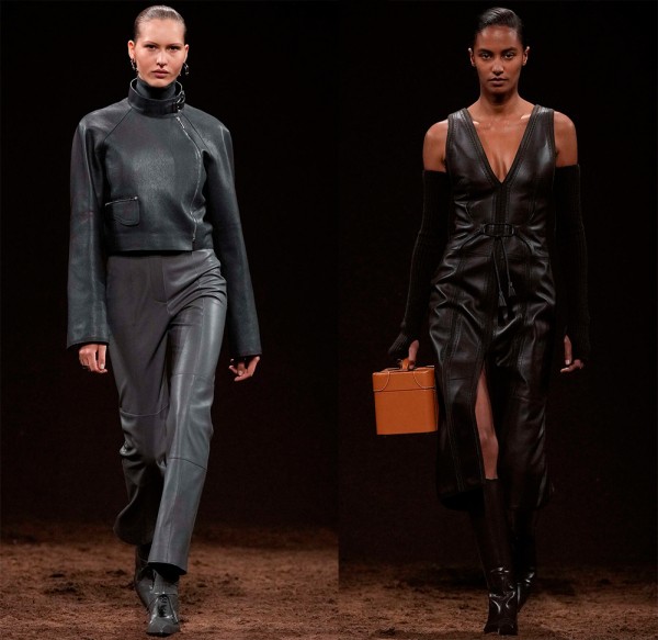 Кожаные платья, юбки, шорты и верхняя одежда 2025-2026