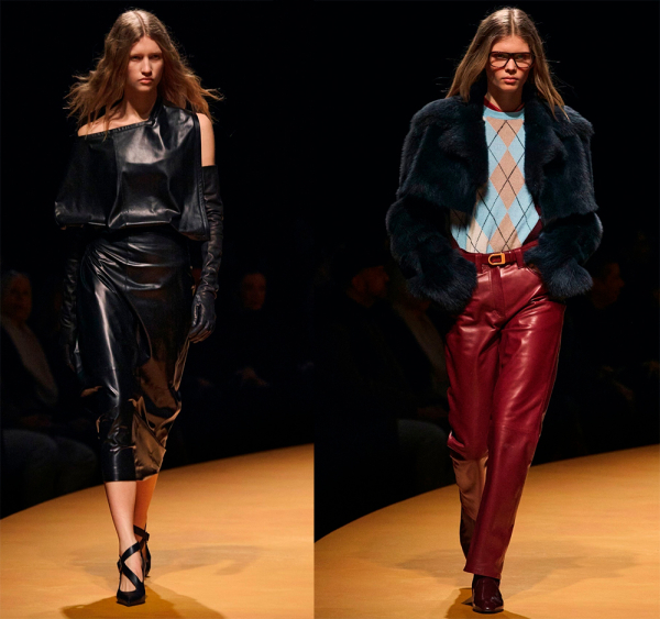 Кожаные платья, юбки, шорты и верхняя одежда 2025-2026