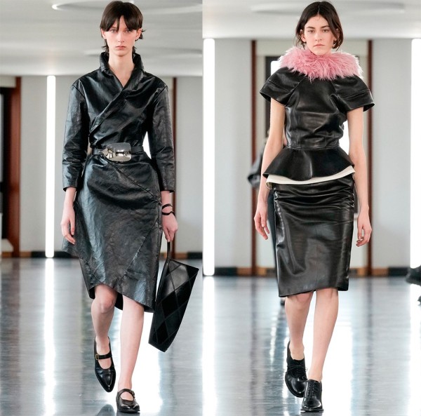 Кожаные платья, юбки, шорты и верхняя одежда 2025-2026